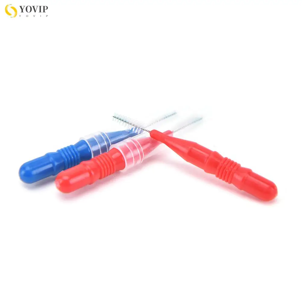 50pcs/lot Hygiene Dental Soft Floss Sticks Toothpick Teeth Cleaning Tooth Flossing Head Plastic Interdental Brush
