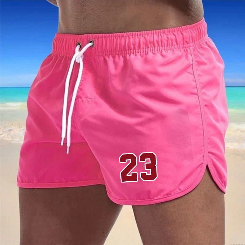 Swimwear Summer Swimming Trunks Pockets Sports Shorts Men Quick Dry Surfing Men's Beach Shorts Beachwear 2024 Breathable Male 6