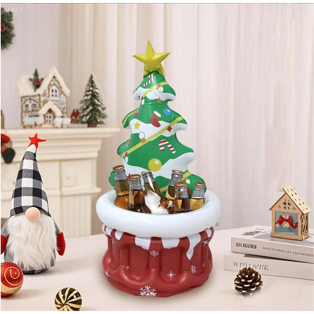 Outdoor Inflatable Holiday Beverage Cooling Ice Bar and Christmas Decoration Bucket