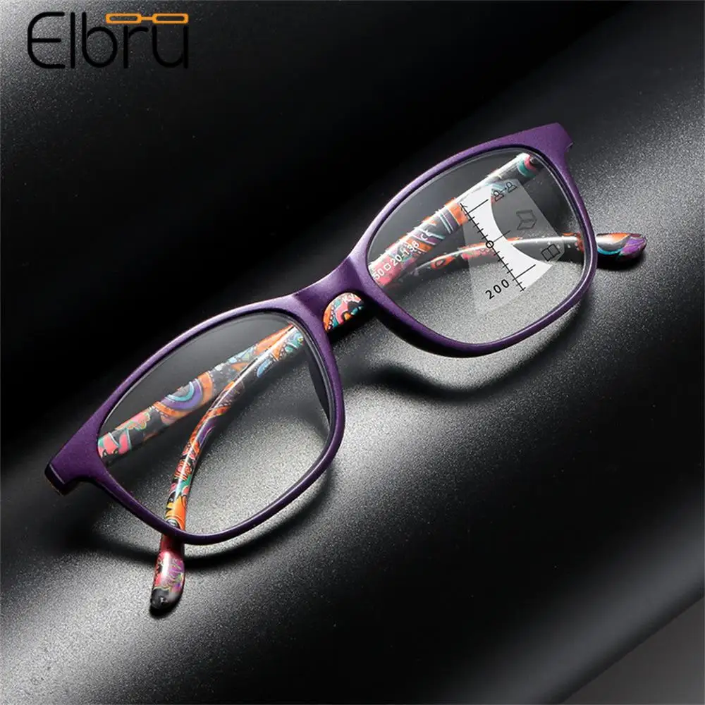 

Elbru Multifocal Anti Blue Light Reading Glasses Men Women Far and Near Double Use Presbyopia Eyeglasses Diopters +1+1.5+2...+4