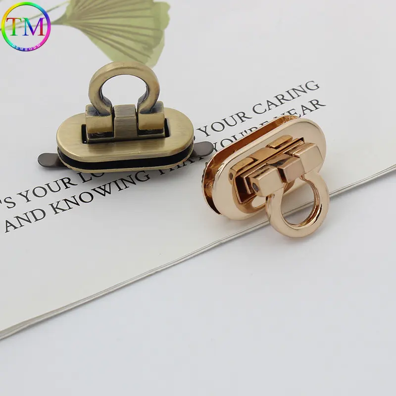 10 Pieces High Quality Metal Bags Lock Buckles Turn Twist Closure Decor Clasp Bag Purse DIY Replacement Hardware Accessory