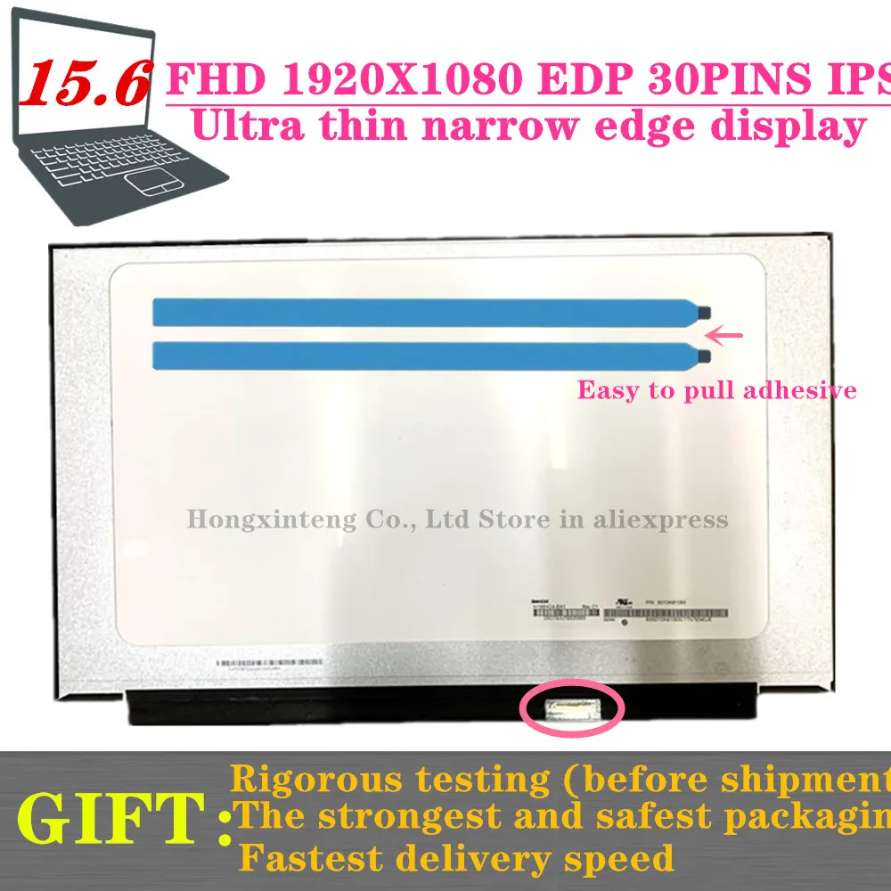 Spedizione Gratuita 15.6 "Slim Nv156Fhm-N35 N48 N3B B156Han02.2 Schermo Lcd Per Laptop Spc1 N156Hca-Eba 1920*1080 Edp 30Pin Ips