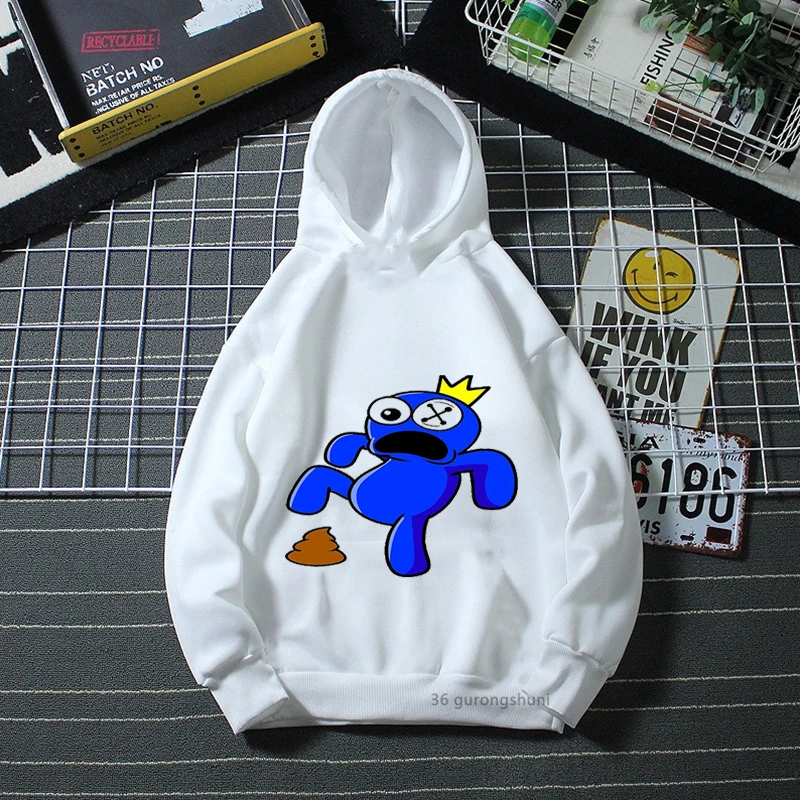 

fashion children's hoodies New Rainbow Friends Cartoon Print Boys' Hoodies Fashion Spring Autumn Winter Long Sleeve Sweatshirt