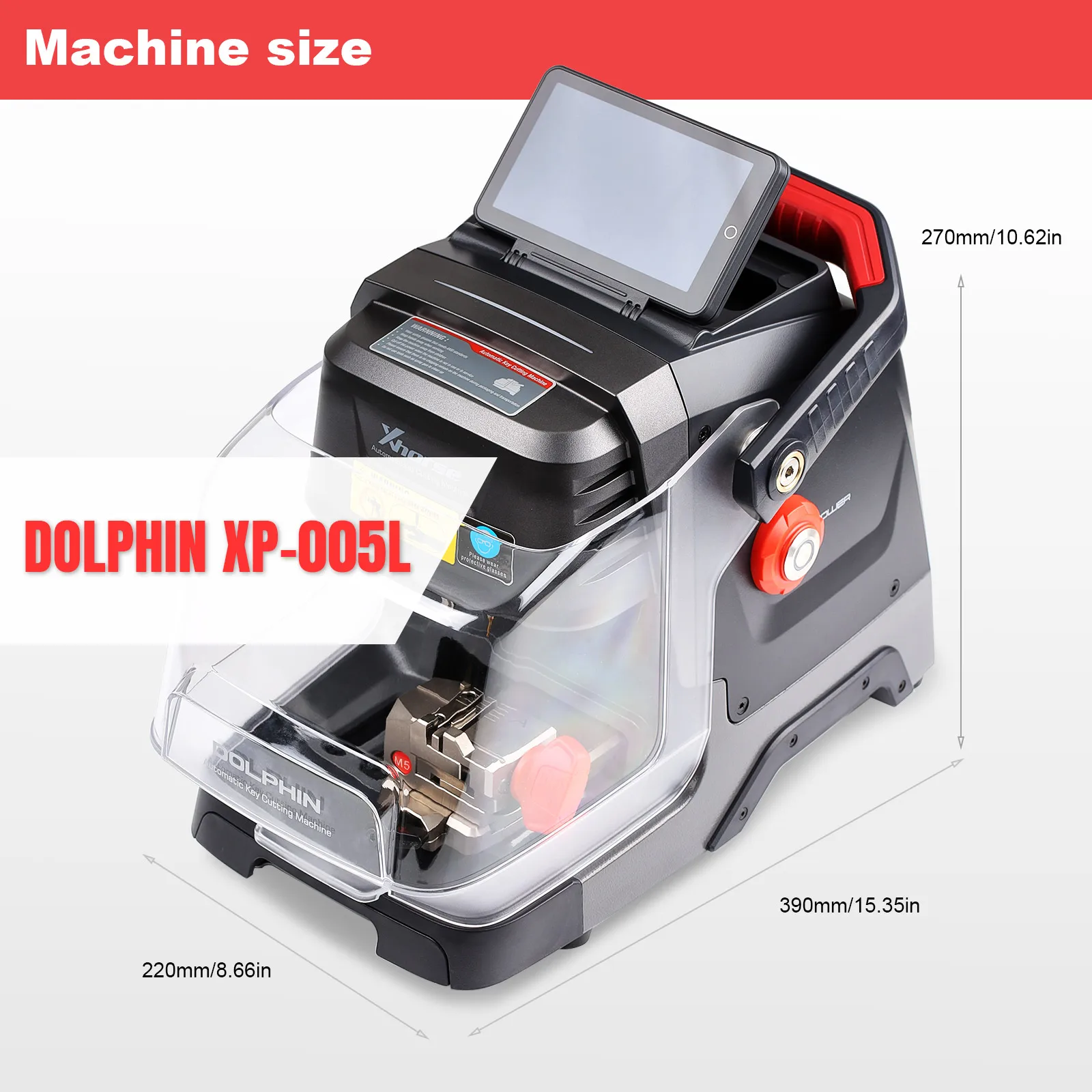 Xhorse Dolphin XP005L XP-005L Dolphin II Key Cutting Machine with Adjustable Touch Screen key cutting machine