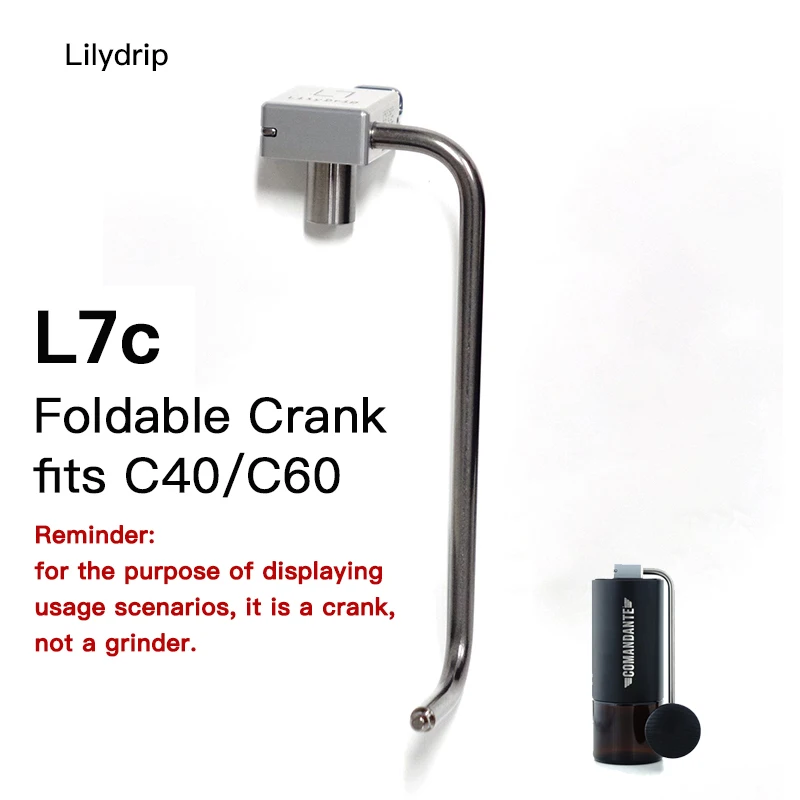 LilyDrip Foldable crank L7c fits C40/C60 , L7x fits X25 , Ti alloy 