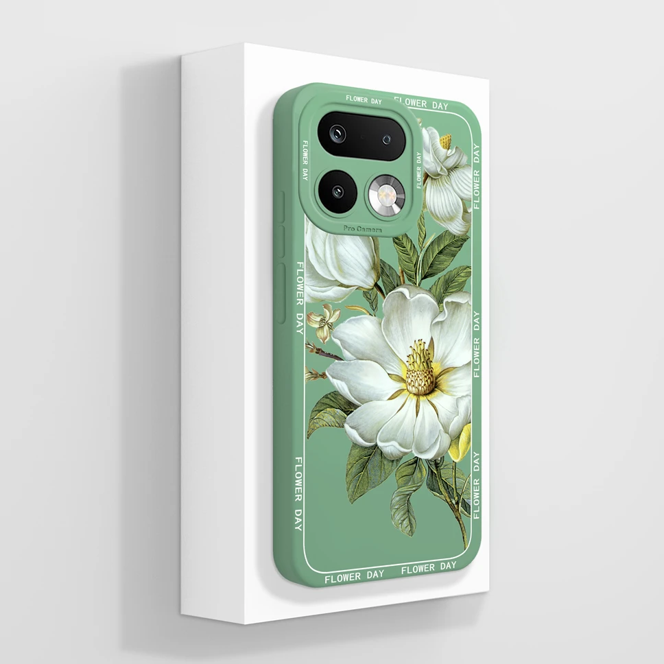 Lovely Cat Pattern Shockproof Full Coverage Liquid Silicone Phone Case