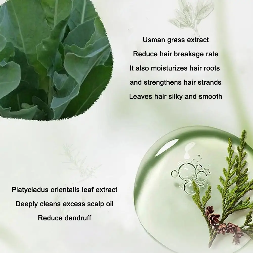 1/2/3 Pezzi Sapone Shampoo Erboristico Triangolare per Rafforzare e Pulire i Capelli con Erba Usman, Fatto a Mano, Naturale, per Donne e Uomini - immagine 3