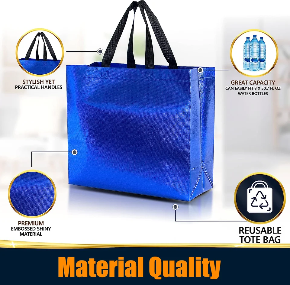 Eco Friendly riutilizzabili borse della spesa con Logo non tessuto borsa ricicla
