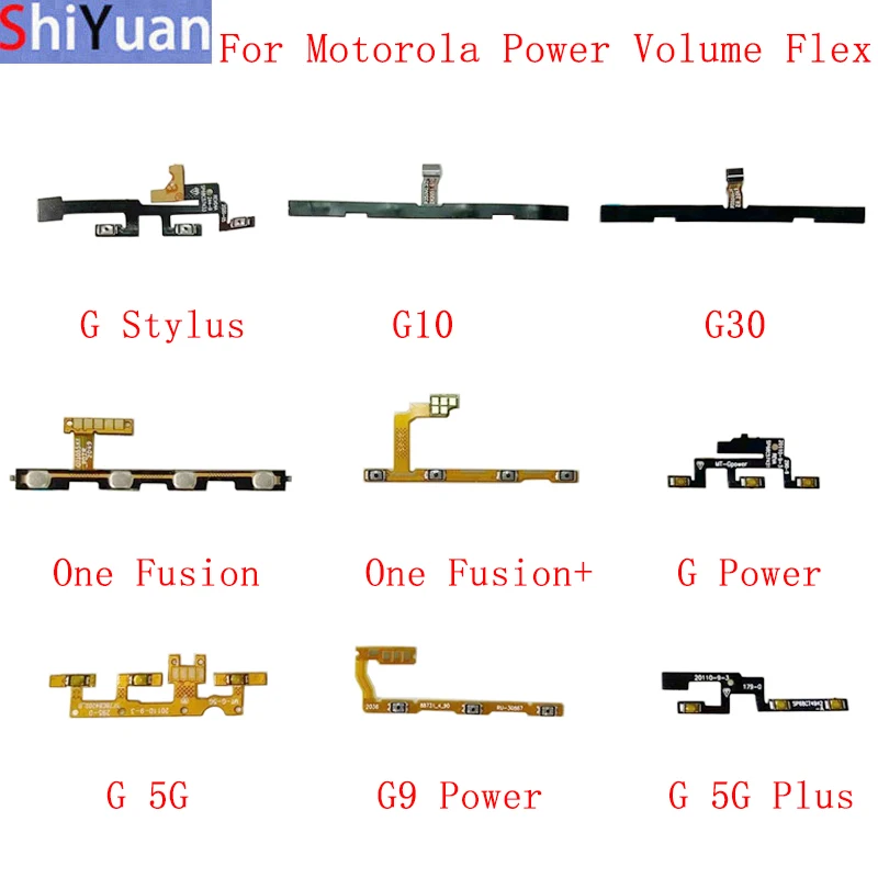 Pulsante Volume Alimentazione Flex Per Motorola Moto G Stylus G10 G30 One Fusion G Power G9 Power G 5G Power Flex Cable Parti Di Ricambio