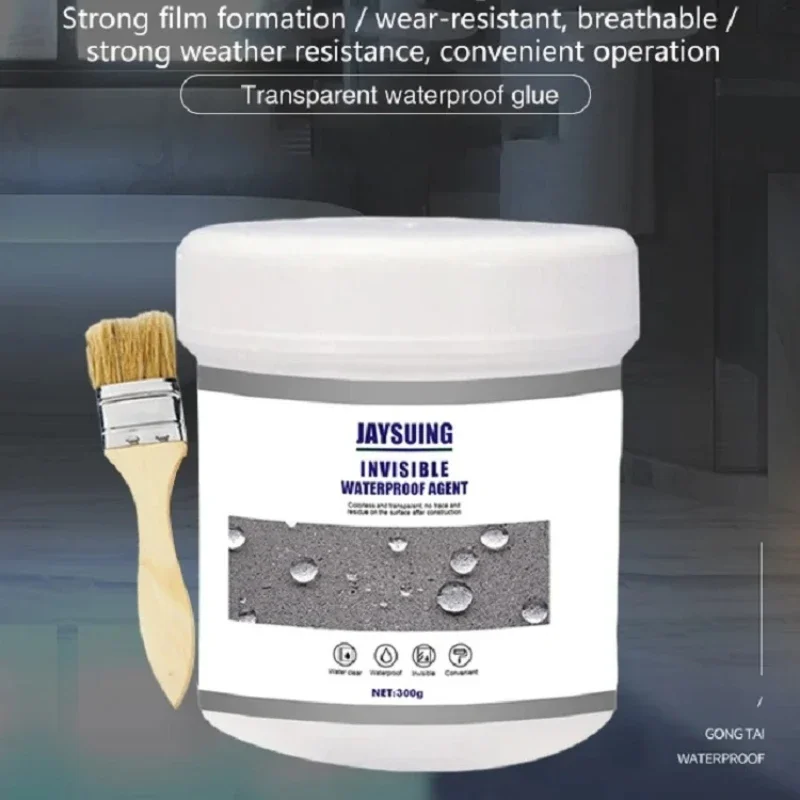 Waterproof Sealant Jaysuing transparent nano waterproof glue bathroom kitchen exterior wall anti-leakage plugging adhesive sealer coating sealant