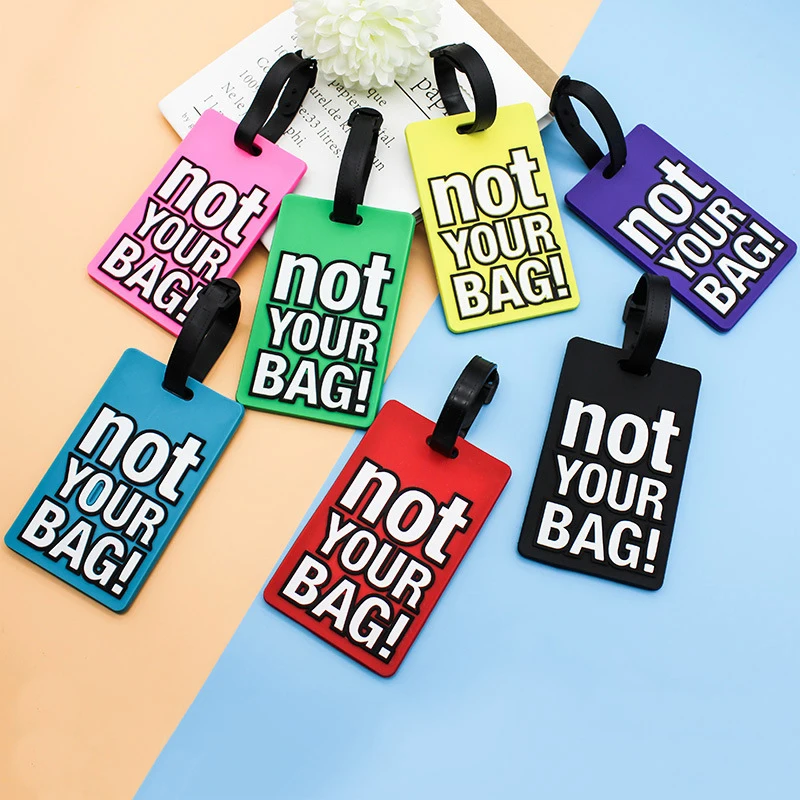 

PVC Luggage Tag Letters Baggage Tag Suitcase Handbag Holiday Travel Accessories