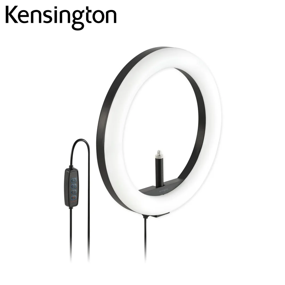 Kensington L1000 Bicolor Ring Light with Webcam Mount 930 Lumens Fill Light Photo Studio Photographic Lighting K87653