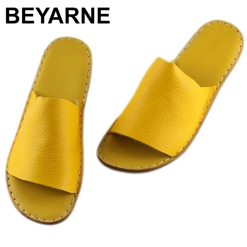 

Туфли из натуральной кожи, Летние красивые тапочки ручной работы, удобные мягкие кожаные шлепанцы на плоской подошве