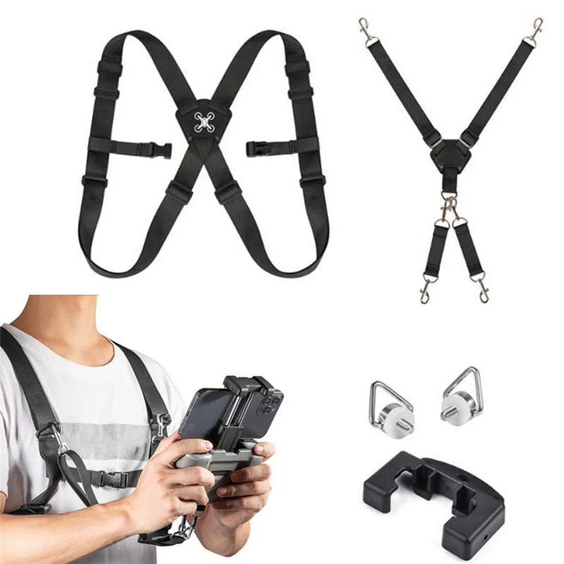 

Двойные плечевые ремни для DJI RC-N1/DJI RC/PRO Remote шнур для контроллера Nylon X-образная перекрестная стропа для Mavic 3/Mini 3 Веревка