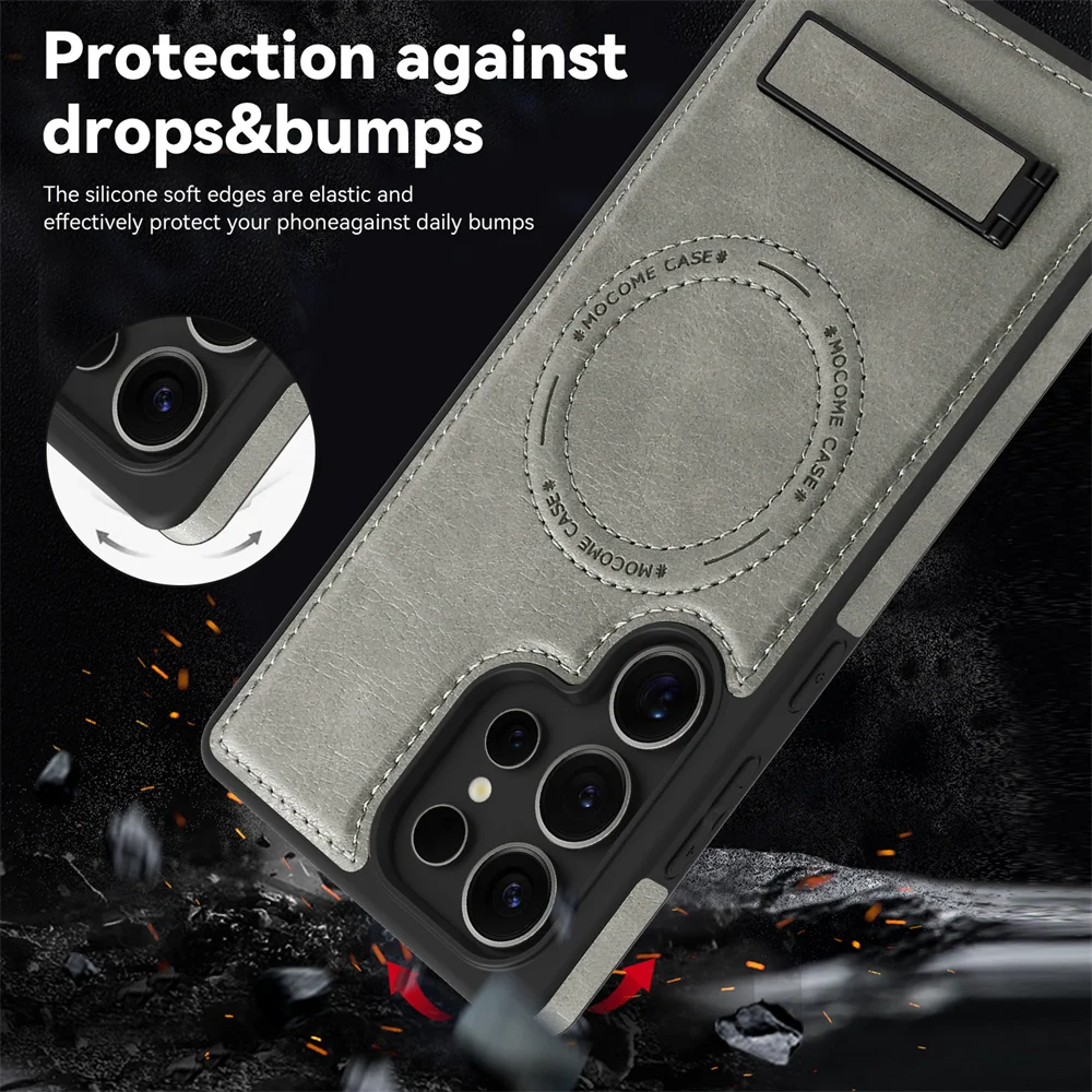 Samsung Leather MagSafe Case with Stand 3