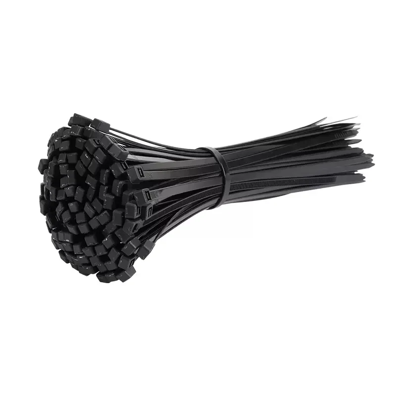 Self-locking plastic nylon tie 500PCS/bag black Zip wraps strap nylon cable tie set fastening ring Loop Wire Wrap