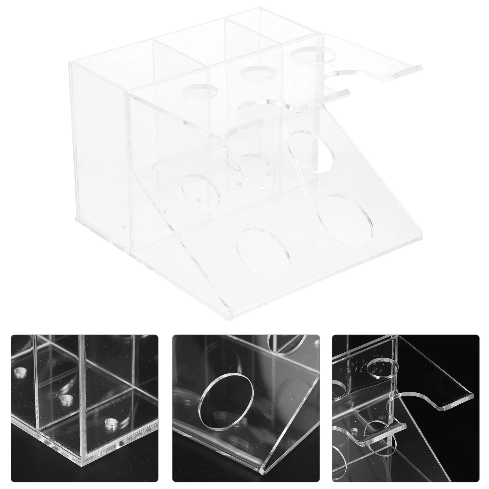 

Органайзер для макияжа, прозрачная стойка для хранения макияжа, держатель для кистей для макияжа, держатель для всякой всячины