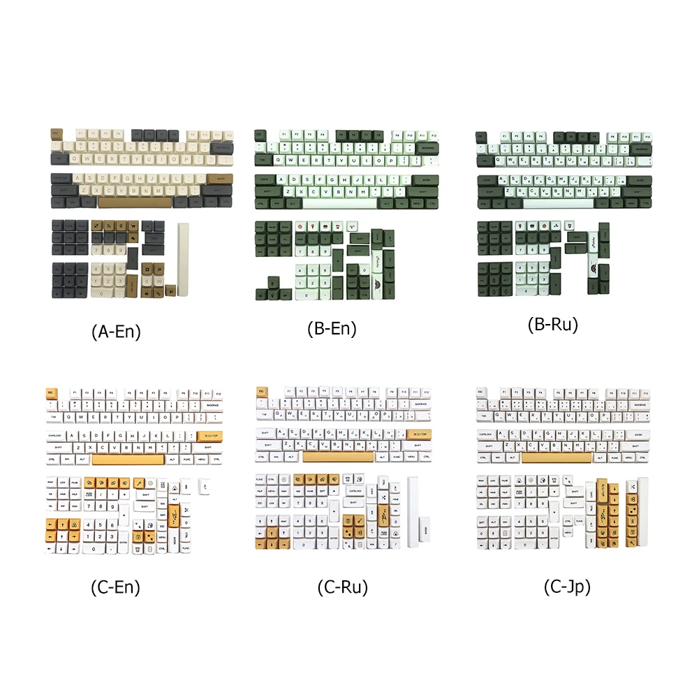 Inglês japonês keycaps