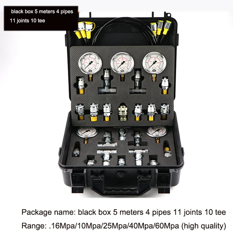 

Excavator Pressure Gauge Hydraulic Oil Test Pressure Detector Accurate Hydraulic Pressure Measuring Box Instrument Cluster