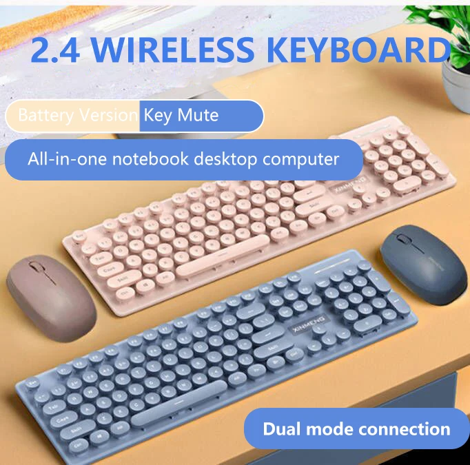 uthai escritório de negócios meninos meninas personalidade teclado mouse sem fio punk sensação mecânica teclado mouse conjunto