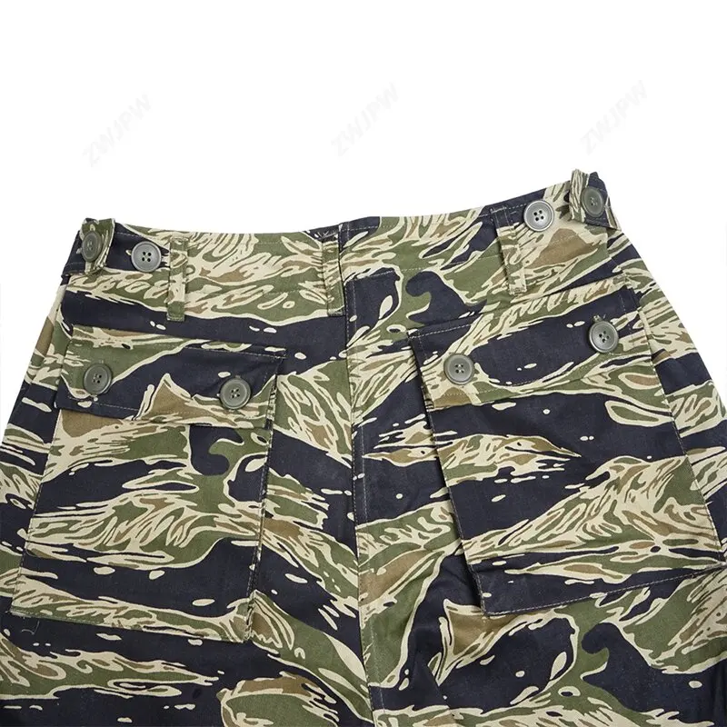Vietnam war U.S. Army tiger pattern tiger spot camouflage TCU shorts