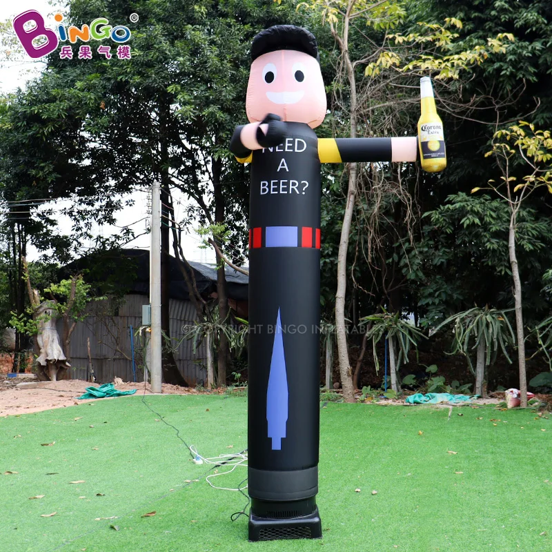 Inflatable Beer-Man With Left/Right Waving Hand Inflatable Blow up Male With Beer Model For Sale-BG-D0120-2/BG-D0120 5