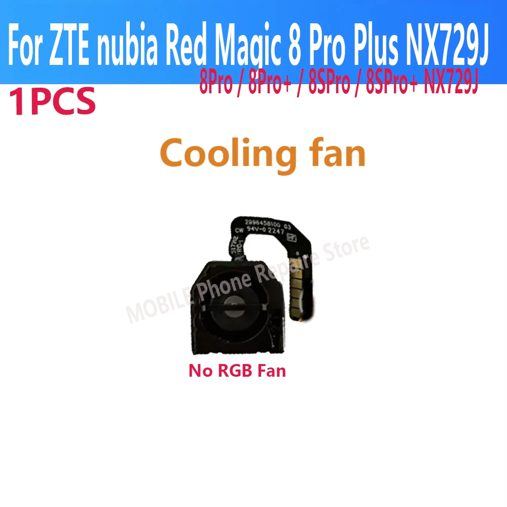 ZTE Nubia Red Magic 8 Pro 8SPro + XN729J 냉각 시스템 내부 팬 라디에이터 방열판 플렉스 케이블 원래 교체