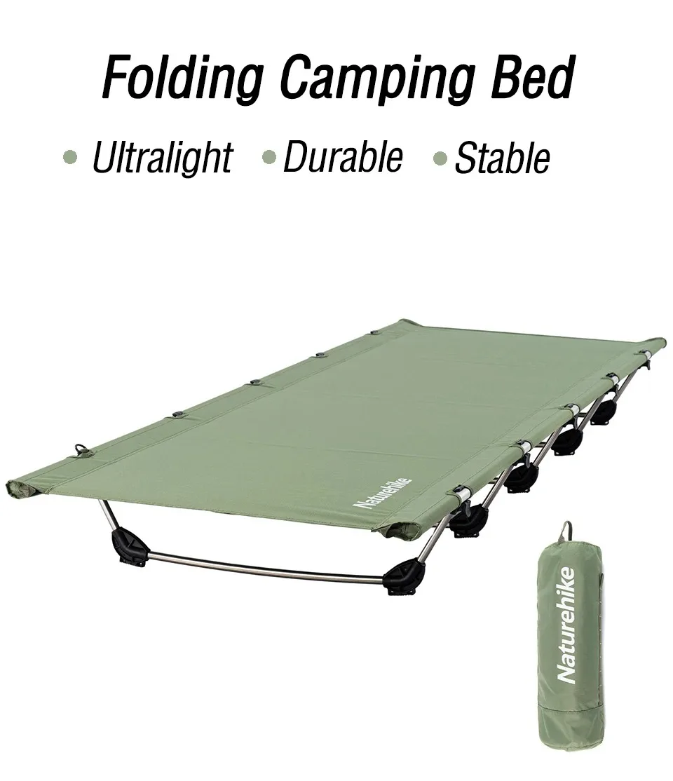 Description Picture 3 of itemNaturehike Xjc05 Camping Bed 1 Person Easy Build Folding Bed Portable 150Kg Load Fold Up Bed Outdoor Light Travel Sleeping Cot