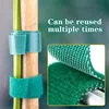 100/2M Plant Nylon Cable Tie Adjustable Self Adhesive Green Plants Hook Loops Garden Twine Bandage Support Fastener Tape Strips 4