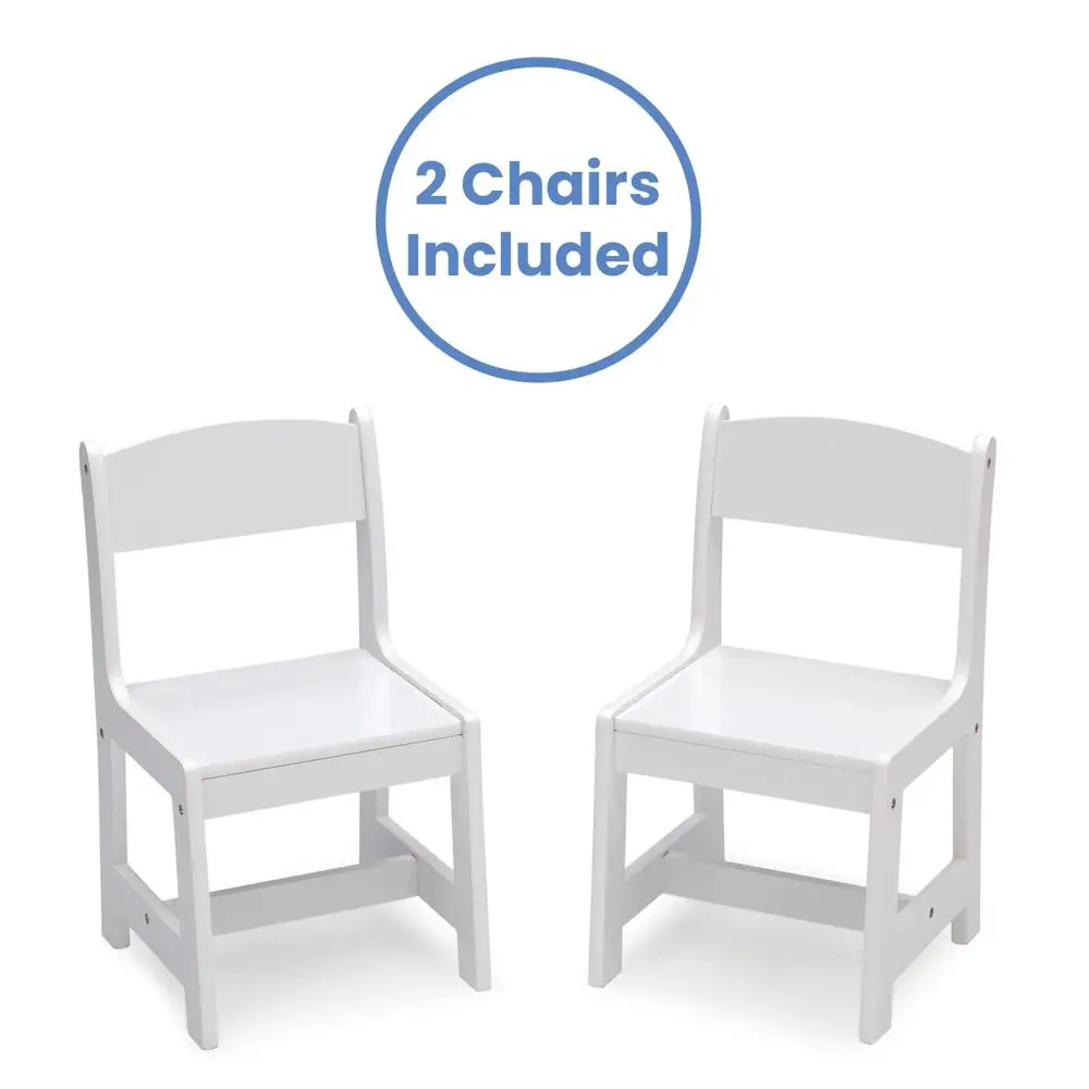 Children's Play Table and Chair Set with 2 Chairs Greenguard Gold Certified Safe Non Toxic Durable Easy Clean Fun Learning 4
