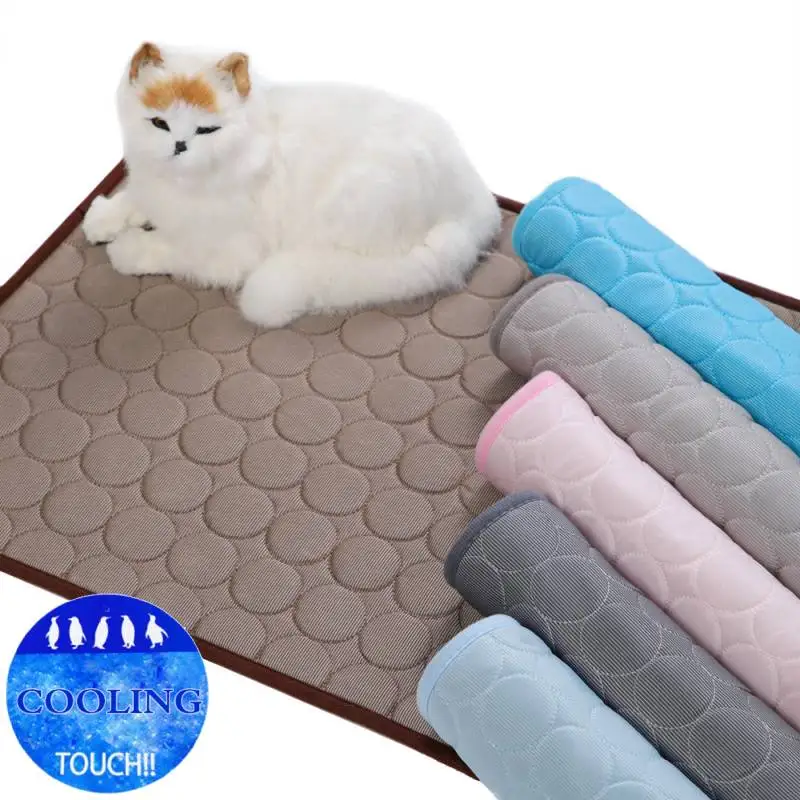 Summer Pet Cooling Mat For Dog Cat Blanket Breathable Washable Pet Ice