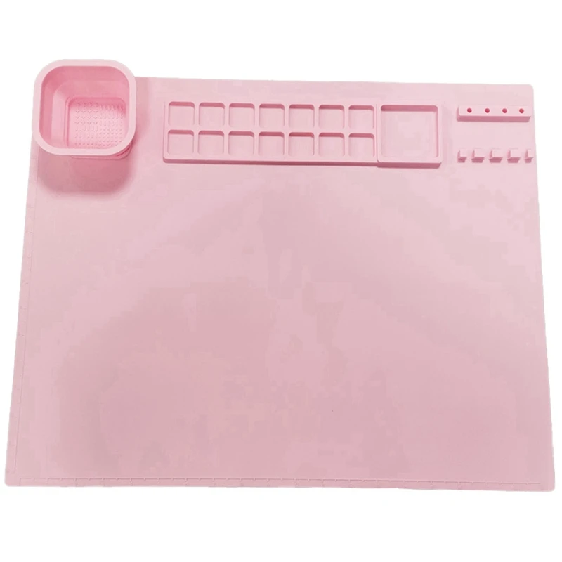 

1 Pcs Silicone Painting Pad Brush Holder Crafts Silicone Pad Multifunctional Painting Art Clay