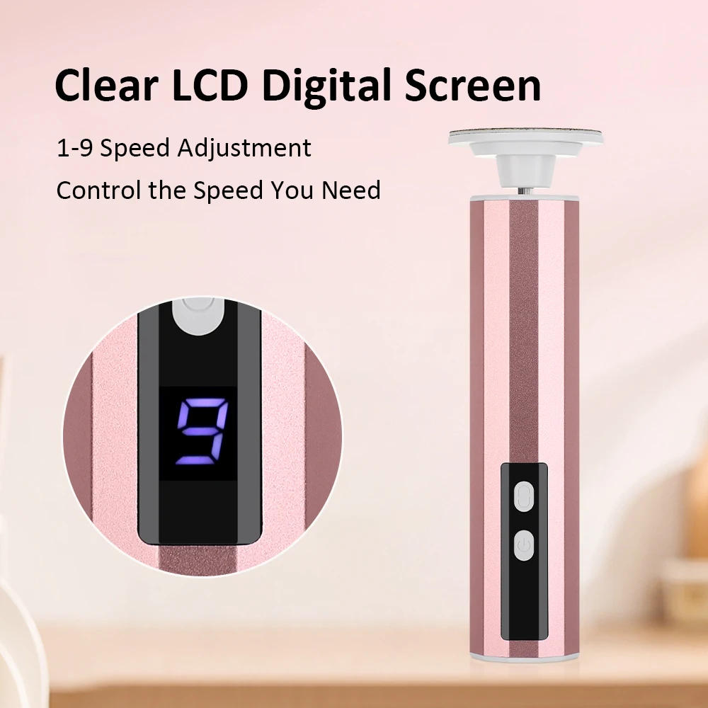 2 In1 Electric File For Feet Pedicure Machine Dead Skin Remover Callus Foot Grinding Trimmer Rechargeable Foot Care Tool: 3 - 5 Days Free Delivery Only UK