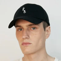 Casual Monogram Cotton Baseball Cap for Men and Women Hand-Dyed Soft Fabric Dad Hat with Hand-Embroidered Letters - Image 4