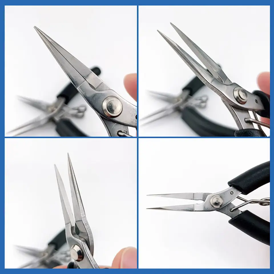 118MM/4.6IN Needle Nose Pliers, Precision Long Nose Pliers for Jewelry Making, Electronics Repair, Wire Cutting, Hand Tool image 4