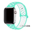 22 mint green white