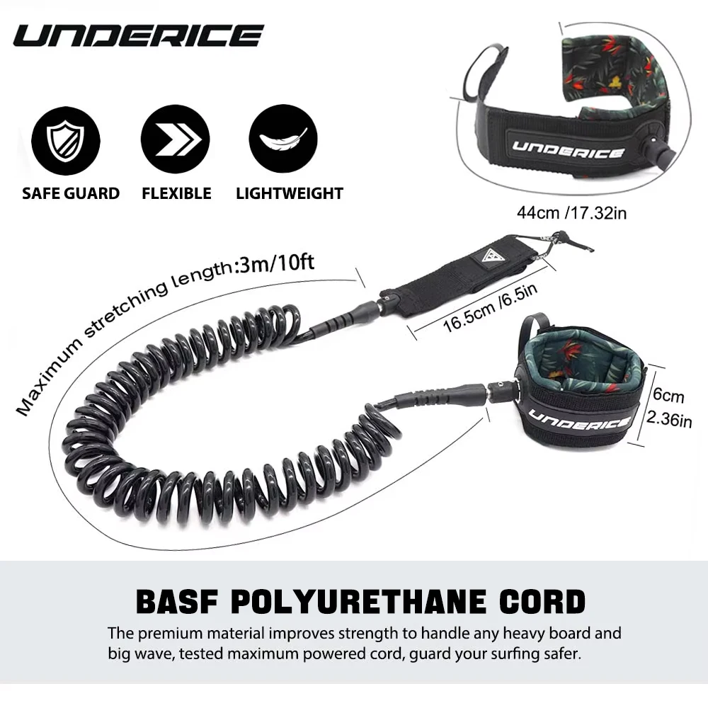 Coiled SUP Safety Leash 6