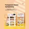 Stationery Storage Box Desktop Student Pull-Out Drawer Pen Holder Cabinet Office Tape Hair Accessories Kids's Small Storage 1