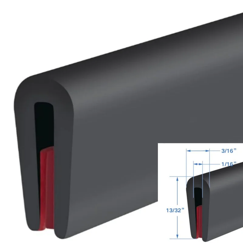 300cm U-Shape Car Door Edge Protector Strip Trim Rubber Guard Seal Anti Oil Seal Edge Shield Encloser Car-Styling Door Seal 4