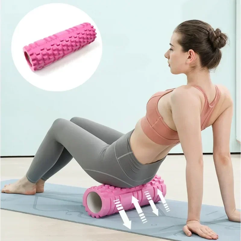 26/40cm Yoga Column Gym Fitness Foam Roller Pilates Yoga Muscle Massage Roller Exercise Back Soft Yoga Block