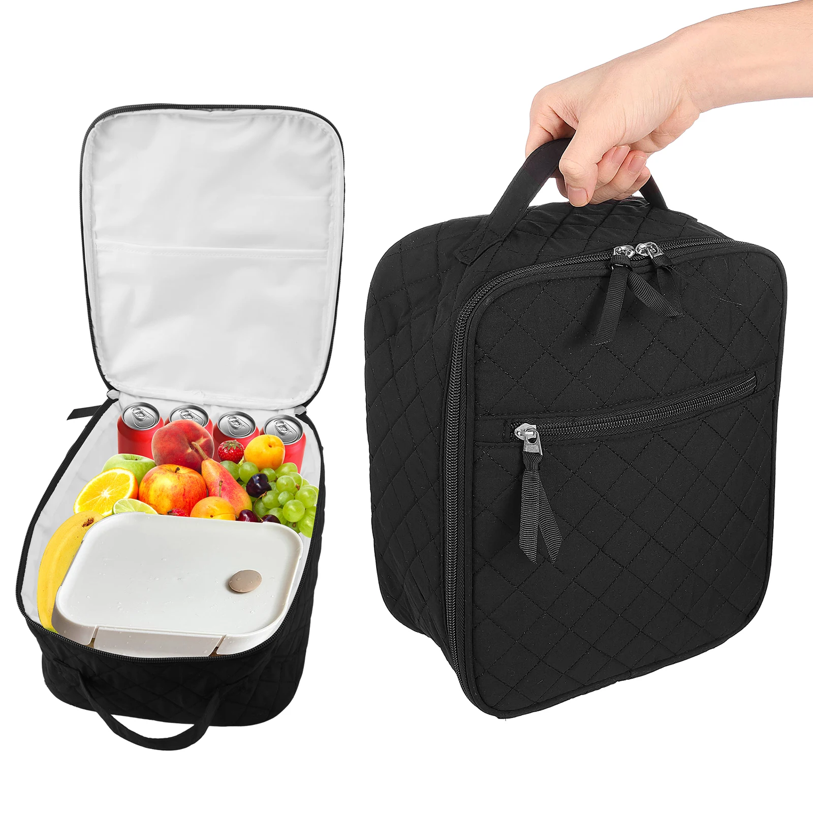 Thermal Insulated Lunch Bag Portable Food Storage
