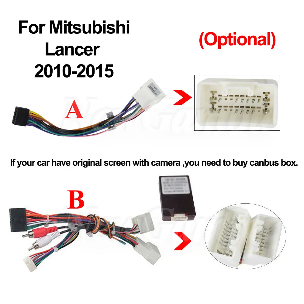 NewGambu16-Pin-For-Mitsubishi-Lancer-2010-2015-Car-Android-Audio