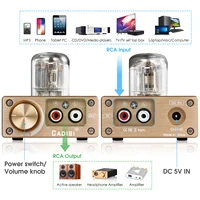 Douk Audio E6 Direct Heated Vacuum Tube Preamp Class A Stereo Audio Pre-Amplifier 2