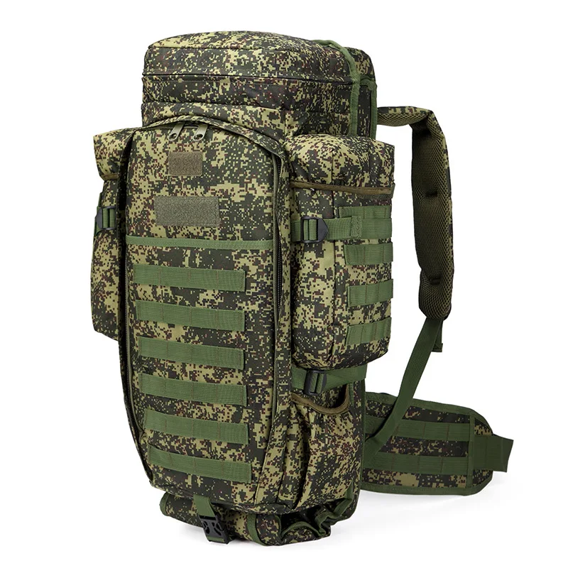 70L Military Tactical Backpack Outdoor Sports Hiking Camping Hunting Travel Rucksack Multi Pocket Multi-function Knapsack