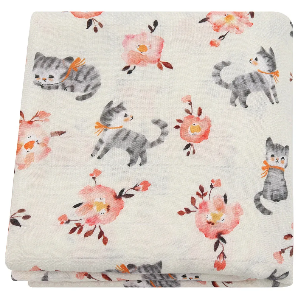 Muselina Bebe Algodon 120 X 120cm 70%bamboo+30% Cotton 2 Layers Newborn Baby Bath Towel Wrap Muslin Swaddle Blankets 47 Inches 3