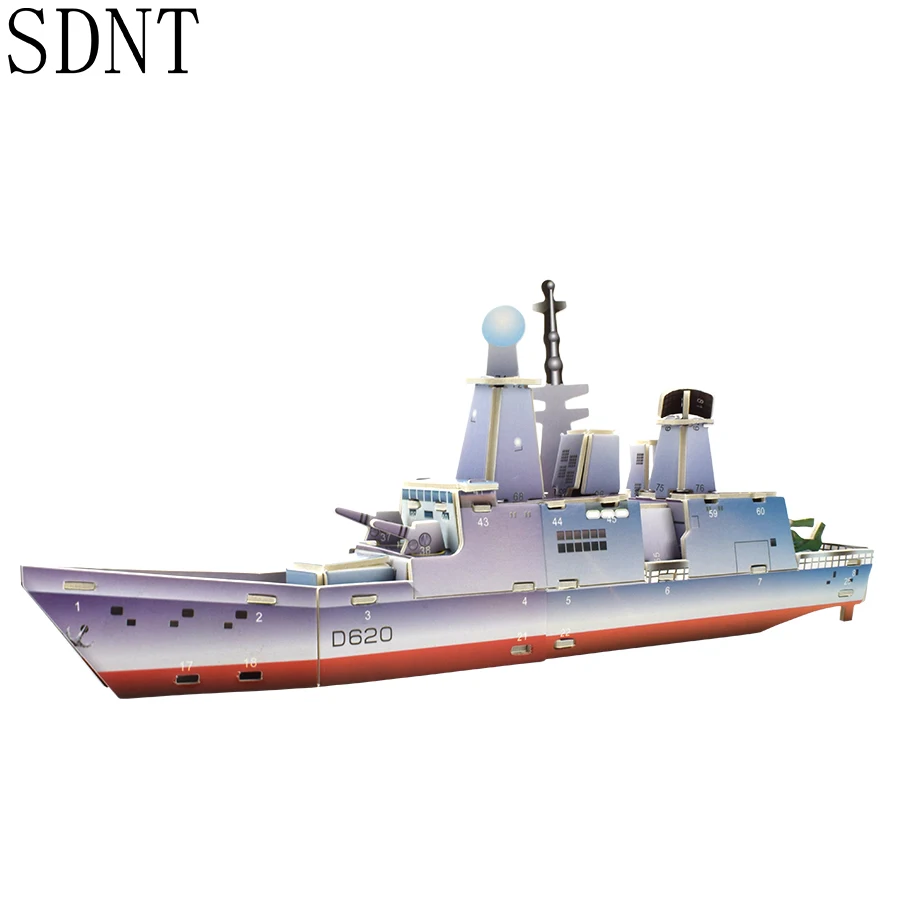 Ship 3D Model Kids Puzzles Toys for Boys Battleship Cardboard Building Model Kits Game Educational Toys for Children Hobby Gift upgrade your for rc car building experience with prime model scriber with blade resin carved hobby cutting tool