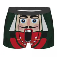 Custom Nutcracker Doll Underwear Male Sexy Print Soldier Christmas Gift Boxer Shorts Panties Briefs Breathbale Underpants 1