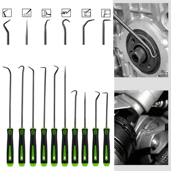 10/4Pcs Precision Pick and Hook Set, Car Auto Oil Seal/O-Ring Seal Gasket Pick Mini Precision Hooks Professional Puller Remover 2