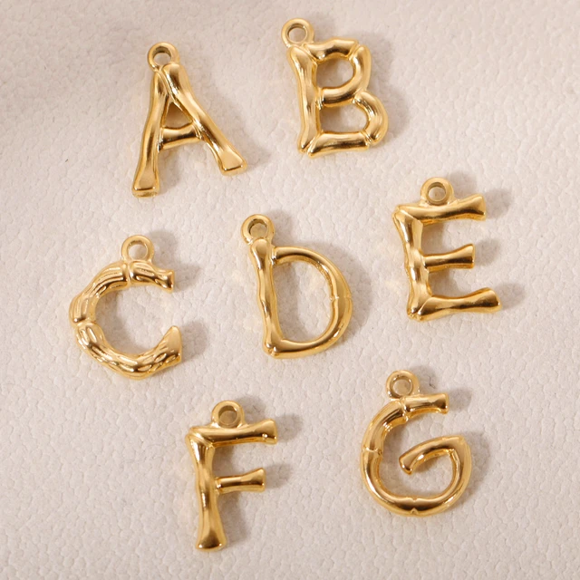 Letter Charms Personalized Bracelet - Gold Electroplated