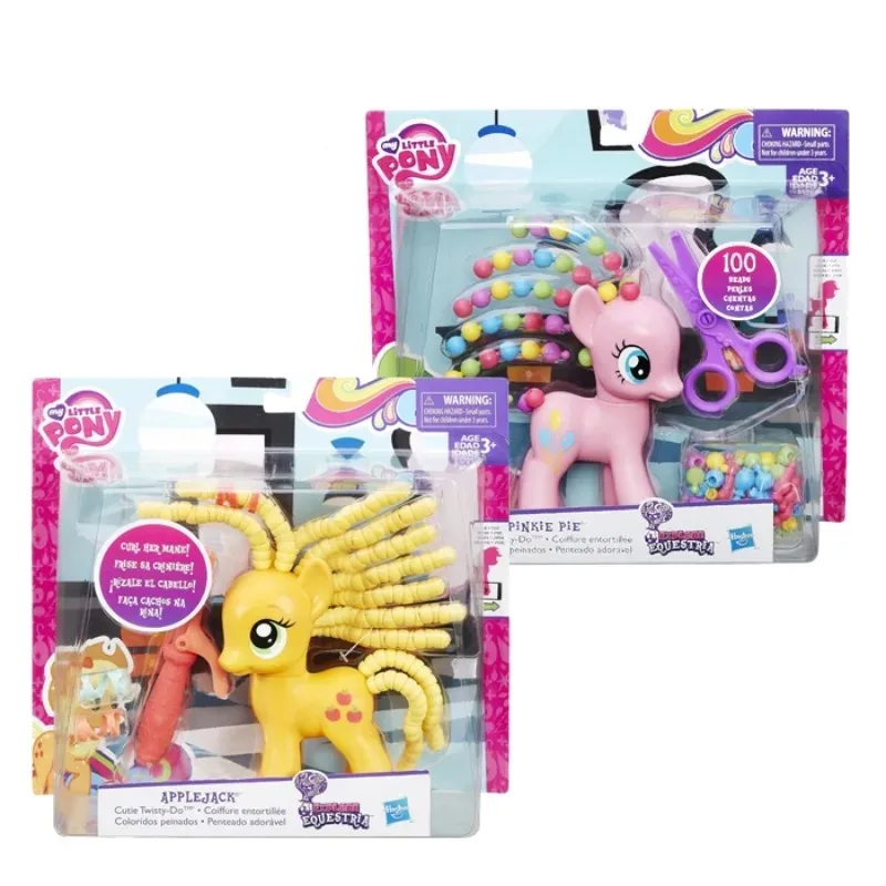 Genuine My Little Pony Friendship Is Magic Beautiful Hair Applejack Action Figure Play House Toy Model Girl Toys Gift